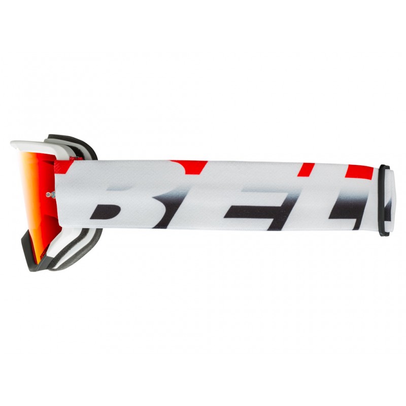 GIRO DESCEND VICTORY BLANC MAT/ROUGE NOIR VERRES : REVO ROUGE/MIROIR