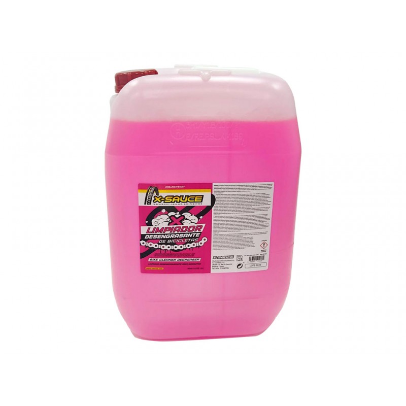 X-SAUCE NETTOYANT DÉGRAISSANT FÛT 25 LITRES POUR VÉLO (ROSE)
