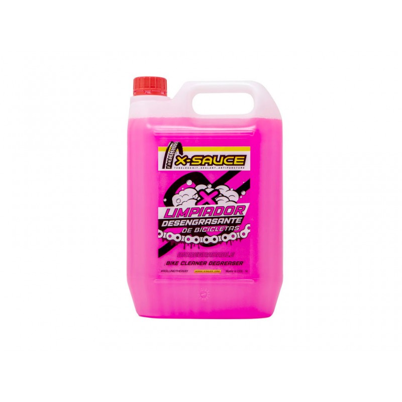 X-SAUCE NETTOYANT DÉGRAISSANT FÛT 5 LITRES POUR VÉLO (ROSE)