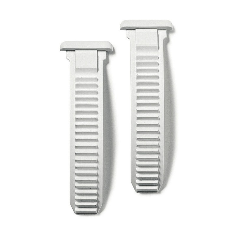 PAIRE DE CEINTURES BOUCLE ETRIER BRACELET BLANC