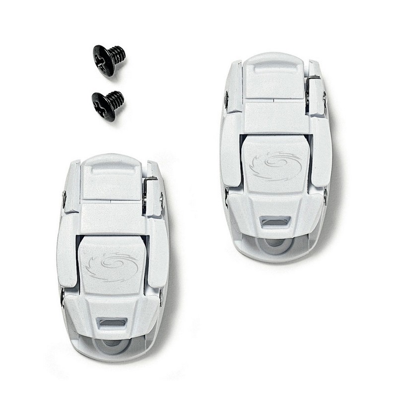 PAIRE DE FERMOIRS BOUCLE CALIPER BLANC