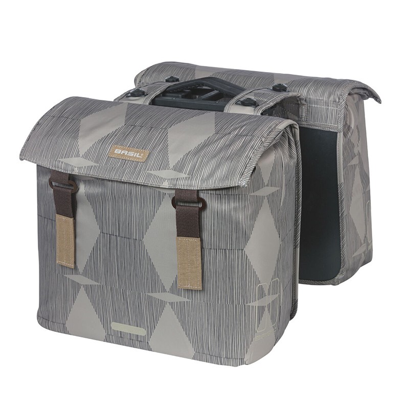 SACOCHE BASIL ELEGANCE MIK 40-49L POLYESTER GRIS
