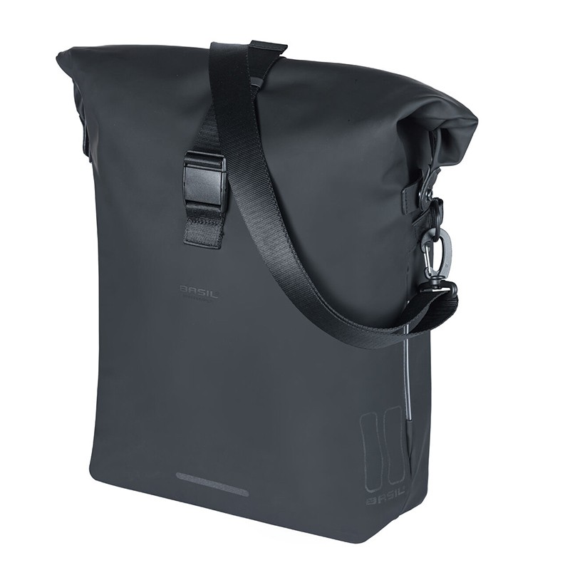SAC BASIL SOHO MIK 17L AVEC PLAQUE MIK POLIES.NOIR