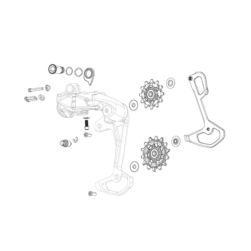JEU DE ROUES CAMBIO XX1/X01/X01DH/X1/FORCE/CX1 NOIR