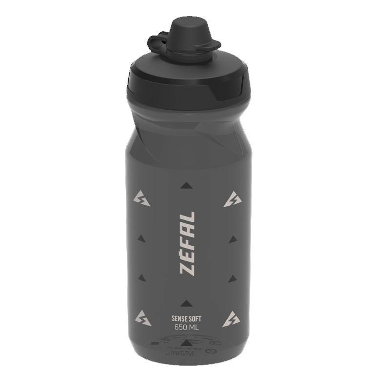 ZEFAL SENSE SOFT 65 BOUTEILLE NO-MUD COUVERCLE NOIR FUMÉE.650