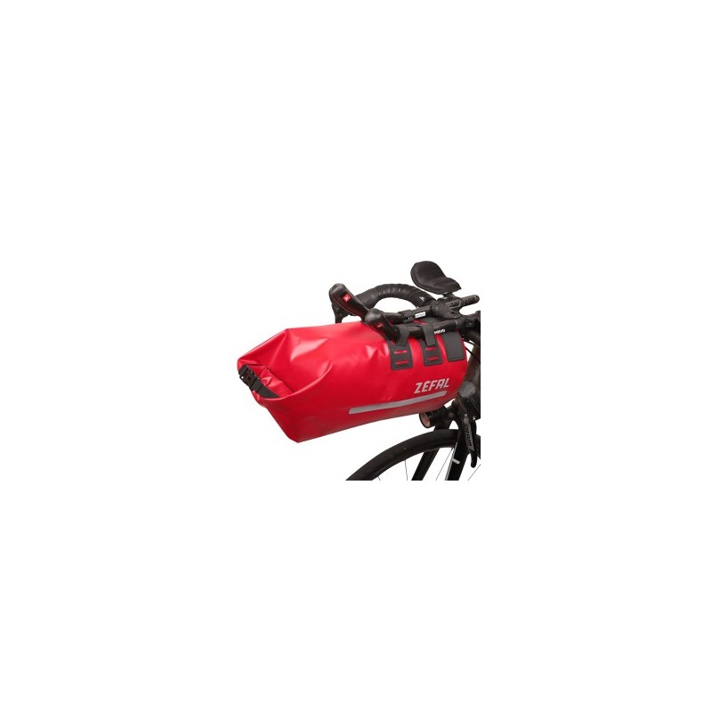 SACOCHE DE GUIDON ZEFAL Z-ADV AERO F8 8L IMP.POLI.ROUGE