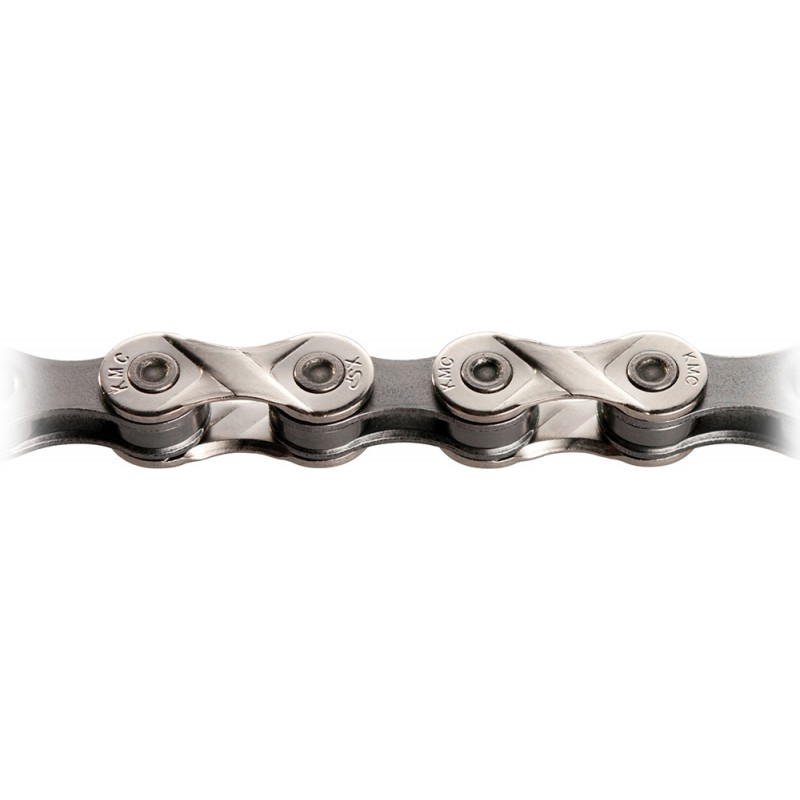 CHAINE KMC X9 1/2x11/128 116 MAILLONS 9V PLA/GR (25U)