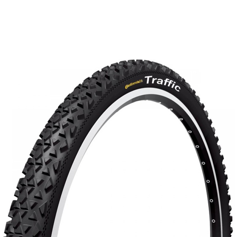 CONTINENTAL PNEU TRAFIC II 26x2.10 RIGIDE REFLECHISSANT NOIR 54-559