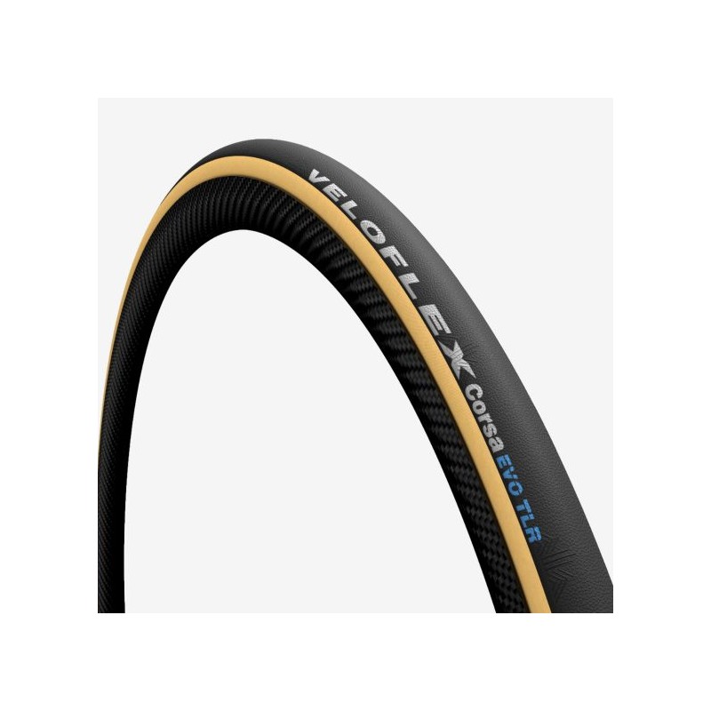 PNEU VELOFLEX CORSA EVO 700x32 TUBELESS READY PLIABLE NOIR/MARRON 32-622