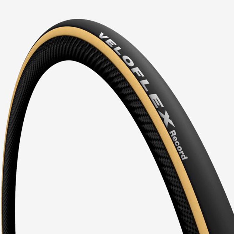 PNEU VELOFLEX RECORD 700x25 PLIABLE NOIR/MARRON 25-622