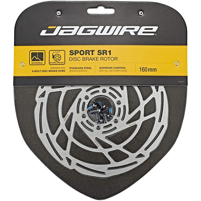 DISQUE DE FREIN JAGWIRE SPORT SR1 6 TROUS 180 mm ARGENT