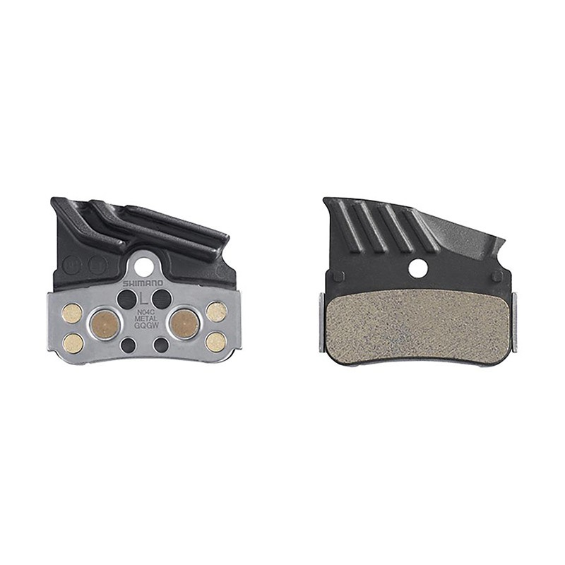 JEU DE PLAQUETTES DE FREIN SHIMANO N04C MÉTALLIQUES AILETTES DE REFROIDISSEMENT XTR/DEORE XT/SLX