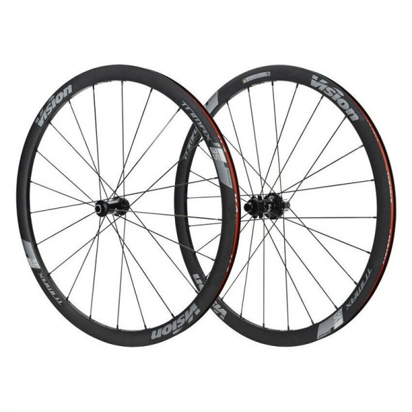 PAIRE DE ROUES VISION TRIMAX 35 DISC CENTERLOCK TUBELESS READY PNEUS SHIMANO 10/11V