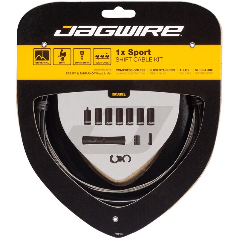 JAGWIRE SPORT KIT CÂBLE/GAINE DE DÉRAILLEUR ARRIÈRE POUR SRAM/SHIMANO ROAD/MTB NOIR