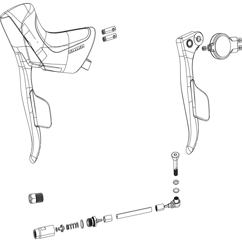KIT CAME AV.MAN.SRAM FORCE ETAP AXS DISQUE GAUCHE GR/IR