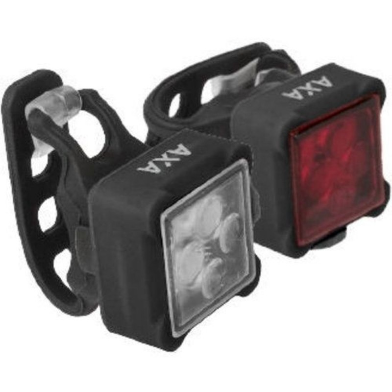 AXA NITELINE 44-R ENSEMBLE D'ÉCLAIRAGE LED USB NOIR