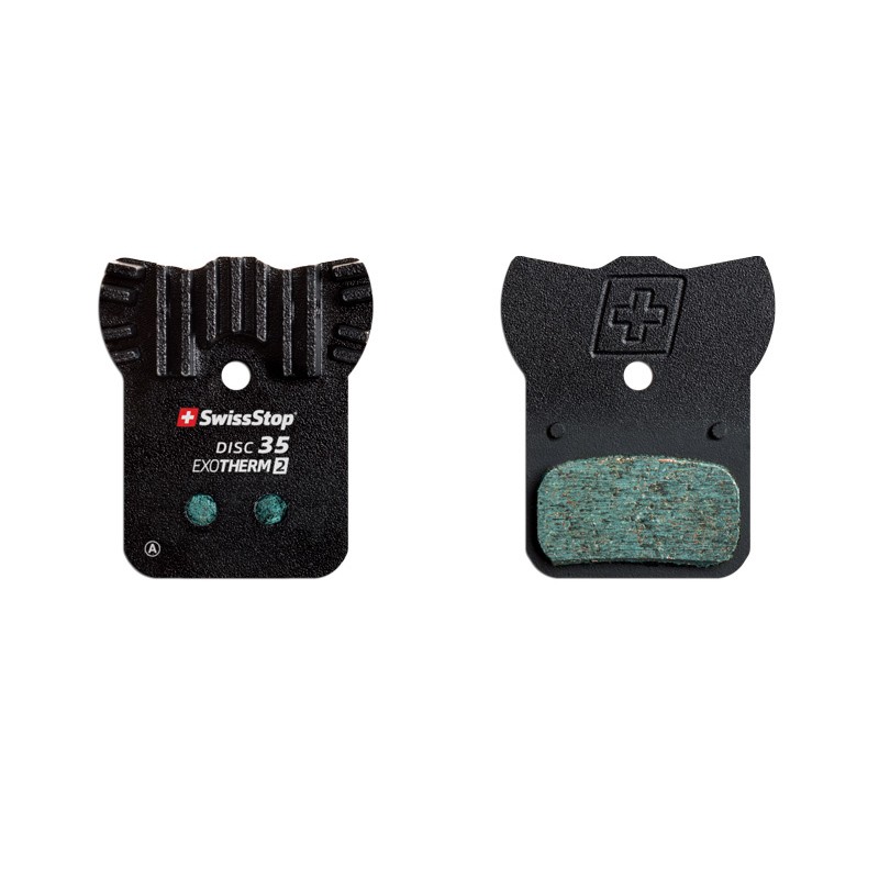 JEU DE PLAQUETTES DE FREIN SWISSTOP DISC 35 AILETTES DE REFROIDISSEMENT EN ACIER EXOTHERM2 POUR SRAM/AVID