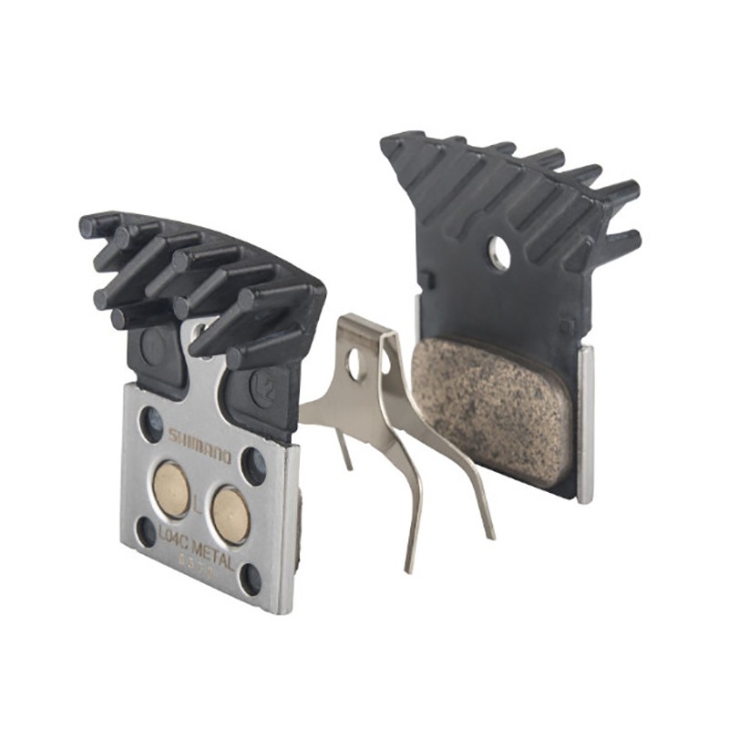 JEU DE PLAQUETTES DE FREIN SHIMANO L04C MÉTALLIQUES AILETTES DE REFROIDISSEMENT DEORE XT/SLX/DURA-ACE/ULT/105/TIAGR