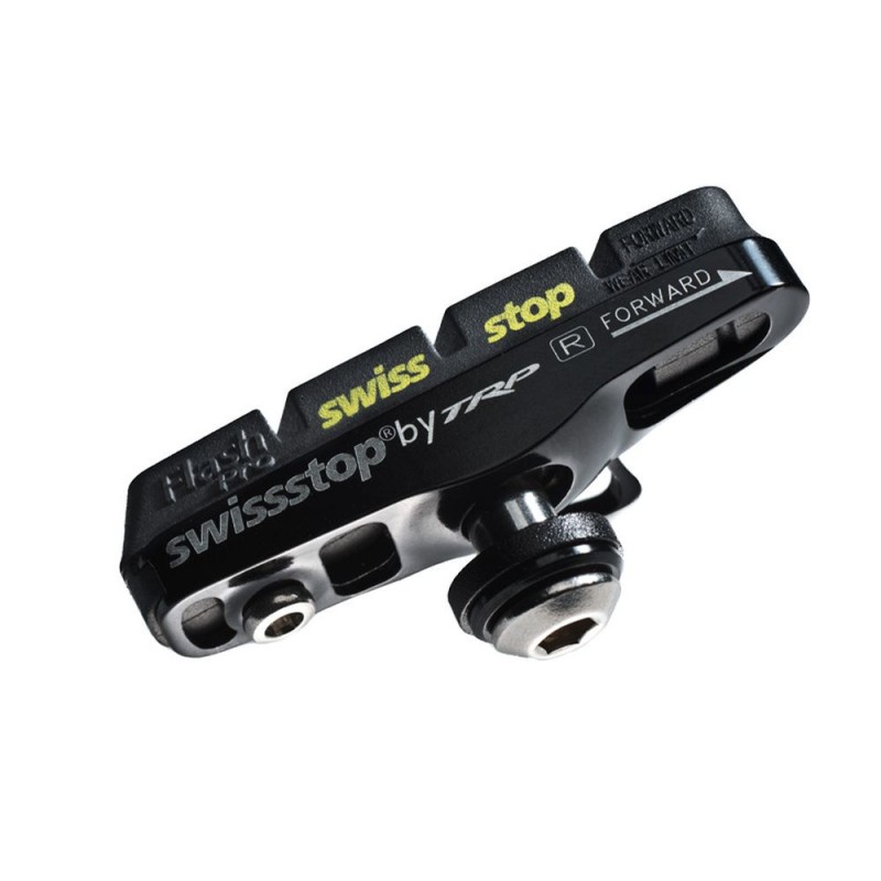 KIT 2 SUPPORTS CHAUSSURES SWISSSTOP FULL FLASHPRO NOIR PRINCE SRAM/SHIMANO CARBONO