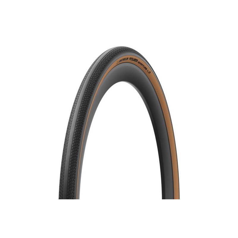 PNEU MICHELIN POWER ADVENTURE 700x30 COMPETITION TLR PLEG. NÉG/BRUN 30-622