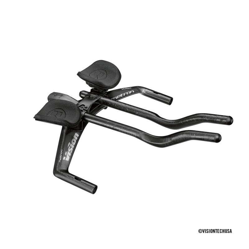 VISION METRON TFA AERO Di2 GUIDON 400 mm JS-BEND EXTENSIONS AVEC SNAKEBITE BLACK CARBON