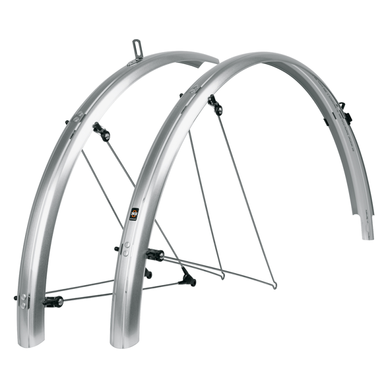 JEU DE GARDE-BOUE SKS BLUEMELS 28 45 mm ARGENT