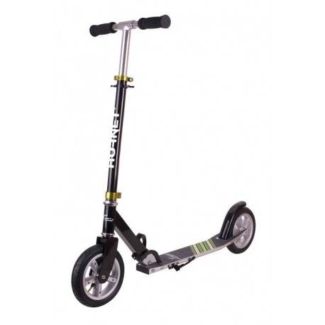 Trottinette Ville Hornet Hudora 8" 200 Air noir/vert 200mm