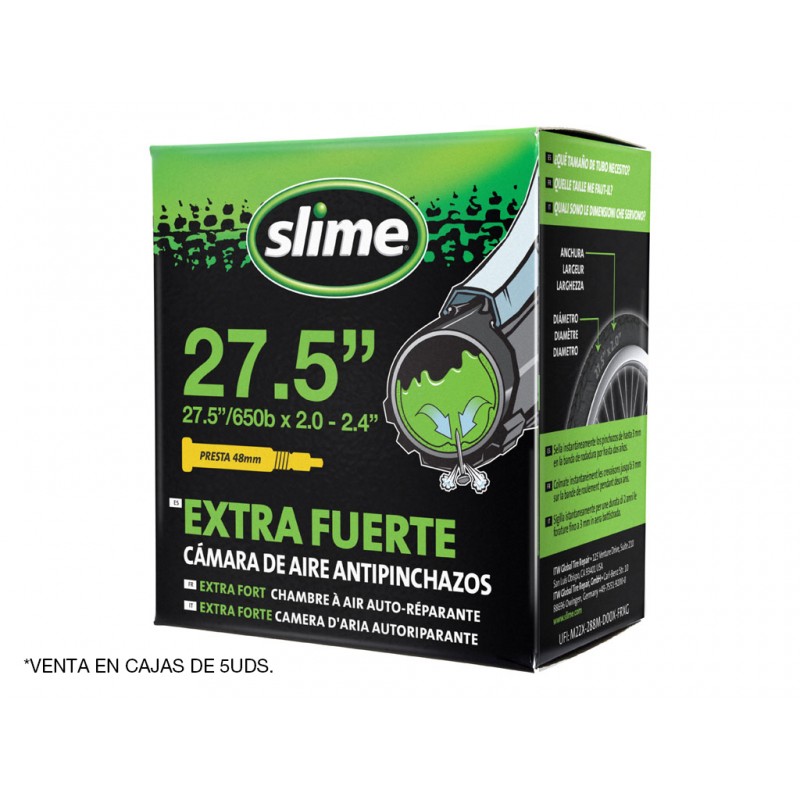 CHAMBRE ANTI-CREVAISON SLIME VALVE FINE 27.5\"