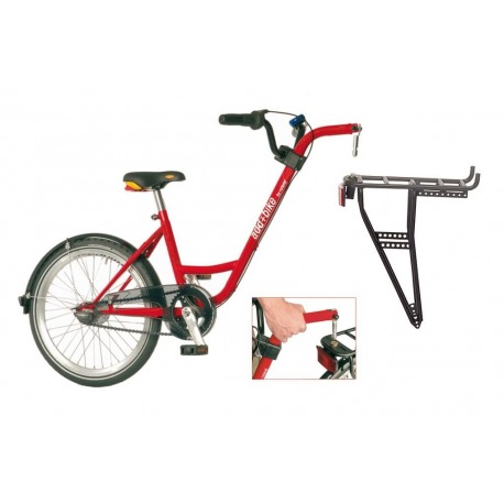 Remorque add + bike by Roland rouge c. Sram Spectro 3 vitesses