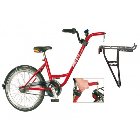 Remorque add + bike by Roland Couleur rouge, sans engrenage avec moyeu