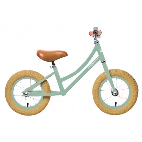 RebelKidz Air Classic Vélo d'entraînement unisexe 12,5 pouces, acier, vert clair classique