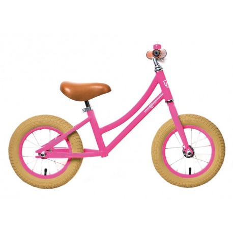 RebelKidz Air Classic Vélo d'entraînement Unisexe 12,5", Acier, Rose Classique