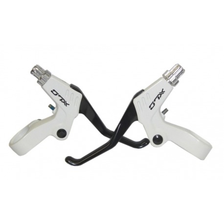 levier de frein set XLC noir-V01 alu, blanc/noir pour Rapidfire SB-Plus
