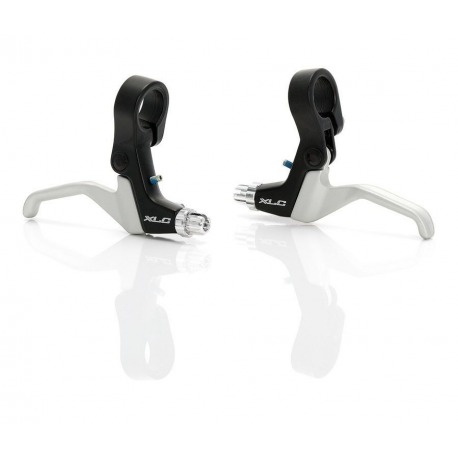 Jeu de leviers de frein XLC Mini-V-Brake BL-V03 Alu noir/argent pour Rapidfire SB-Plus