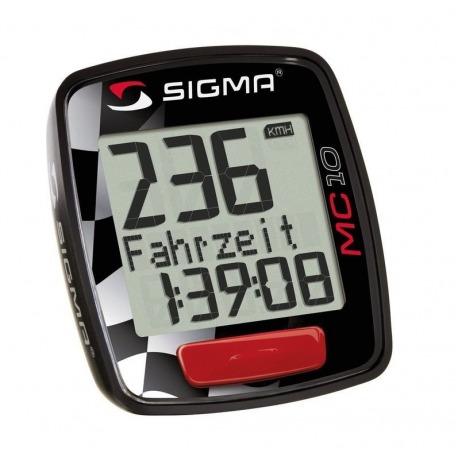 Compteur kilométrique moto Sigma MC 10 noir