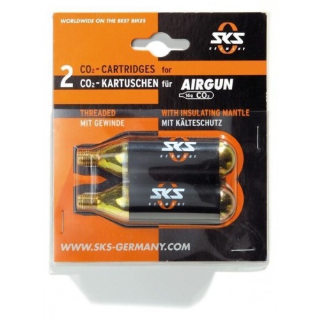 Set cartouches de rechange SKS AirGun 2 cartouches, à 16g par lettre, avec filetage