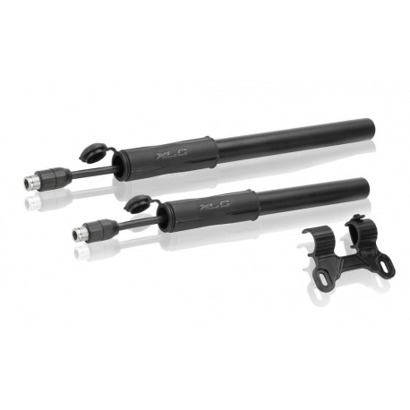 XLC Mini pompe Route PU-M04 8 bar noir plastique 200mm DV/SV/AV