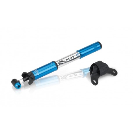 XLC Mini Road Pump PU-R03 7 bar, double tête & support universel
