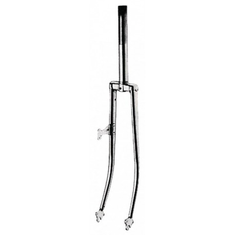 Fourche rigide 26" chromée 1" 185mm/70mm