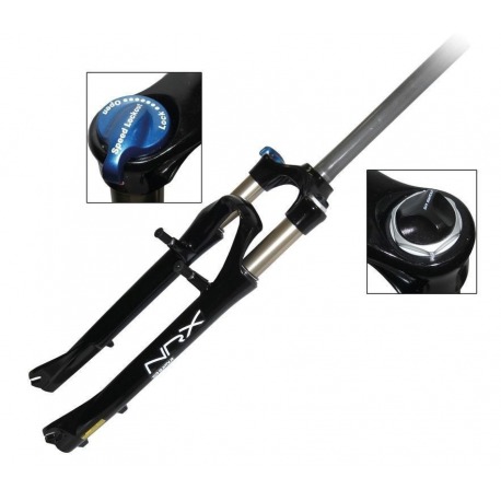 SR-Fourche SF12 NRX-E LO R lite 28" noir 1 1/8" V-Brake A-Head, 63mm