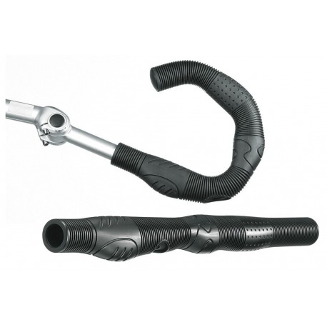 Poignées Humpert, X-ACT Ergo-Vario noir, 22 x 410 mm, par paire