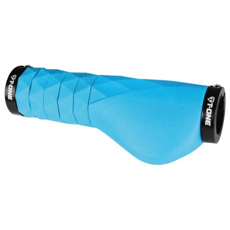 Poignées T-One Diamond Plus Ergo bleues, 94 -134mm 2 vis de sécurité