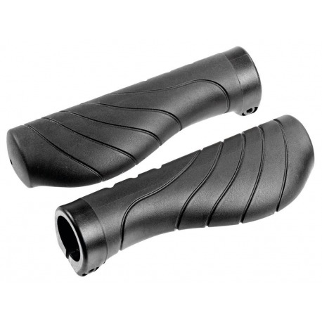 Poignées MTB-ATB Kyoto Kraton, 133/133mm, noires, par paire