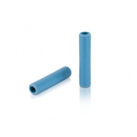 Poignées XLC Silikon GR-S31 130mm, cyan, 100% silicone