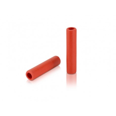 Poignées XLC Silikon GR-S31 130mm, rouge, 100% silicone