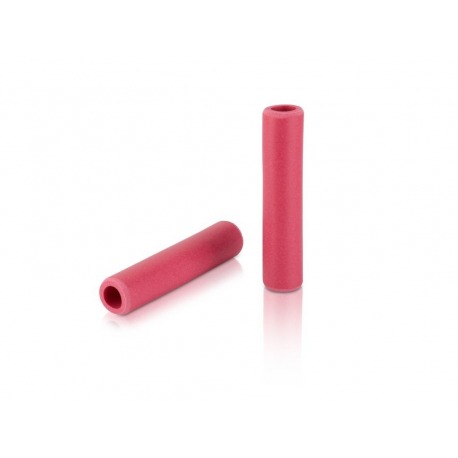 Poignées XLC Silikon GR-S31 130mm, rouge rubis, 100% silicone