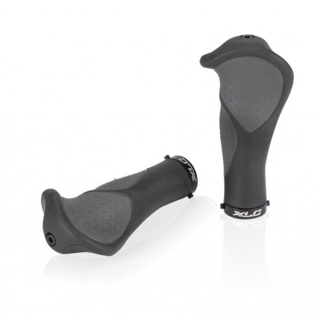 XLC Poignées GR-S22 'Ergonomic' noir/gris 135 mm