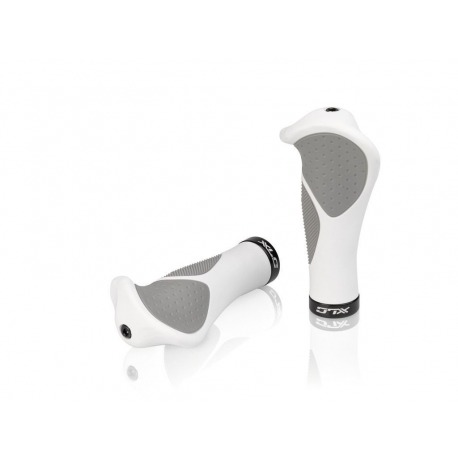 XLC Bar Grips GR-S22 'Ergonomic' blanc/gris 135 mm