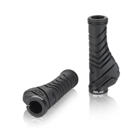 XLC Grips Ergonomic GR-S30 130mm, noir/noir 1x vis de sécurité
