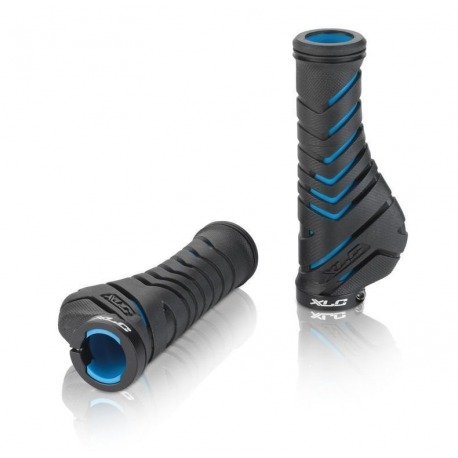 Poignées ergonomiques XLC GR-S30 130mm, noir/bleu 1x vis de sécurité